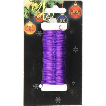 Vázací drát Vázací drátek 37mmx30m fialový 303840