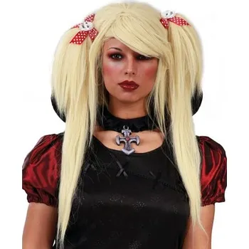 Karnevalová paruka Paruka s mašlemi blond