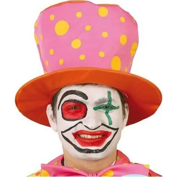 Klobouk Klaunský klobouk oranžovo-růžový