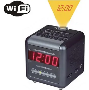 Budík Projekční budík s wifi IP kamerou