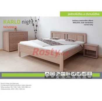 Postel BMB POSTEL KARLO NIGHT 160x200cm OBLÉ ROHY