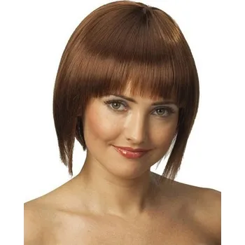 Karnevalová paruka Paruka Bob hnědá