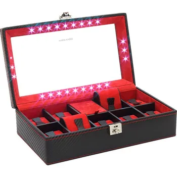 Box na hodinky Friedrich Lederwaren Carbon 32059-2