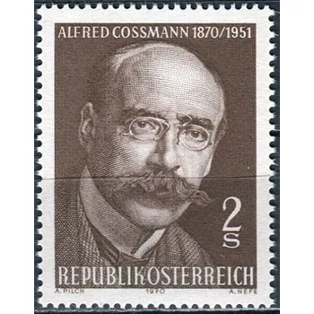 Poštovní známka (1970) MiNr. 1342 ** - Rakousko - 100. narozeniny Alfreda Cossmanna