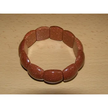 Drahý kámen Sluneční kámen - Náramek - obdélníky - kno49