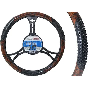 Potah na volant Potah na volant s masážními body Wood 37-39 cm