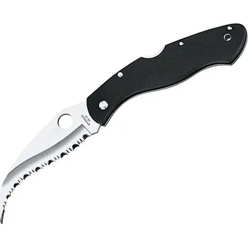 Pracovní nůž Spyderco Civilian, zavírací nůž s klipem, střenka G-10 , zoubkované ostří C12GS
