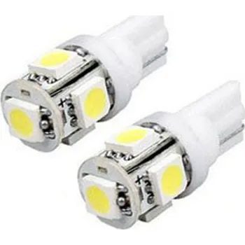 Autožárovka Led žárovka parkovací W5W T10 5x SMD5050