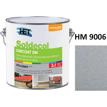 univerzální barva Soldecol UNICOAT SM METALLIC 2,5 L HM 9006 (cca RAL 9006)