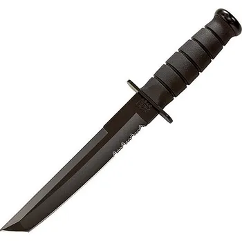 Sebeobrana Ka-Bar Black Tanto, pevný nůž s pouzdrem, kombinované ostří KB1245