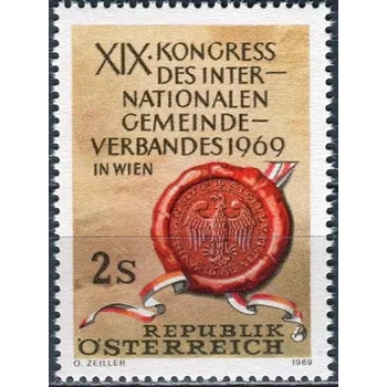 Poštovní známka (1969) MiNr. 1303 ** - Rakousko - Kongres Mezinárodní asociace obcí, Vídeň