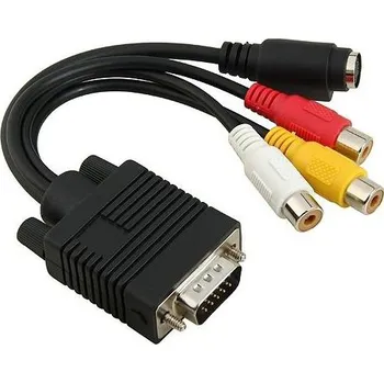 Převodník VGA na S-VIDEO 3 RCA TV AV