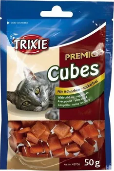 Pamlsek pro kočku Trixie Premio Cubes kostičky kuřecí 50 g