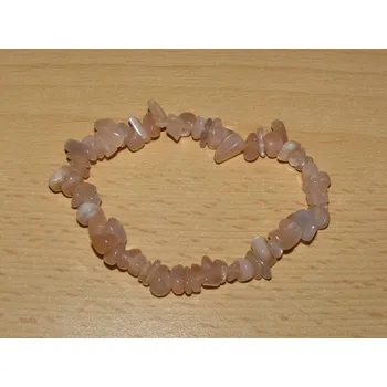 Drahý kámen Měsíční kámen - Náramek - tromlované kameny - knt18