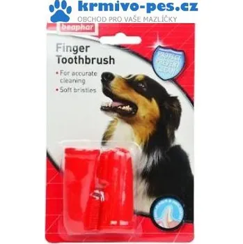 Péče o psí chrup Beaphar Zubní kartáček na prst pes
