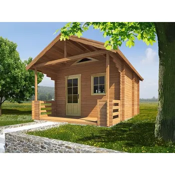 Zahradní domek Ellen III 400x400 33 mm s terasou