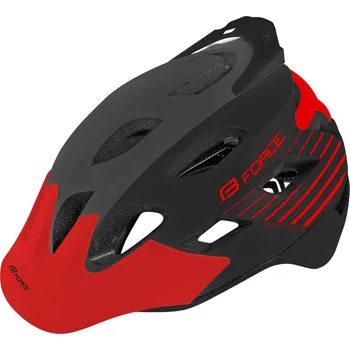Cyklistická přilba Force Raptor MTB šedá/červená