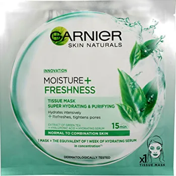 Vlasová regenerace Garnier Moisture + Freshness (Tissue Super Hydrating & Purifying mask) 1 ks