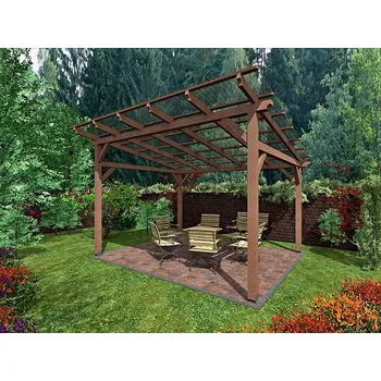 Zahradní stavba Pergola Klasik 350x370 - sklon 10°