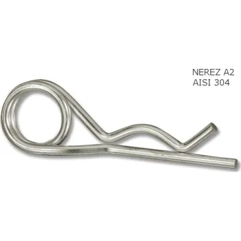 Matice Závlačka dvojitá pružinová nerezová 4 mm