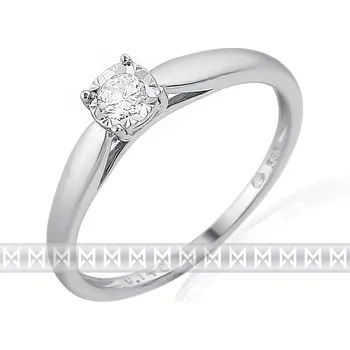 Prsten Zásnubní diamantový prsten zdobený diamanty v bílém zlatě RHODA 3862170 (3862170 - POŠTOVNÉ ZDARMA!!! velikost libovolná)