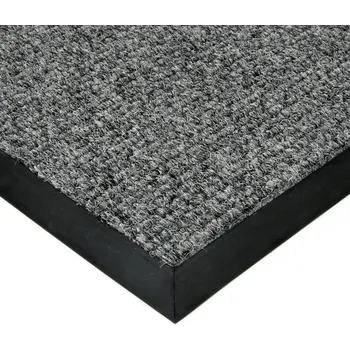 Rohožka Šedá textilní zátěžová vstupní rohož FLOMA Catrine - délka 50 cm, šířka 90 cm, výška 1,35 cm