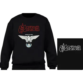 Pánská mikina mikina bez kapuce Saxon - Wheels Of Steel