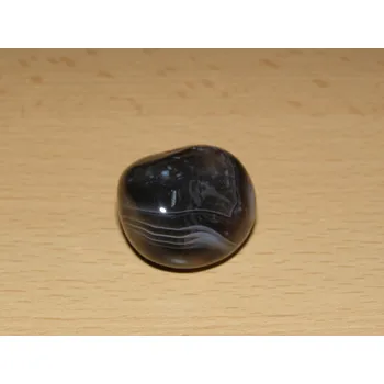 Drahý kámen Achát pruhovaný - Tromlovaný kámen - kt158