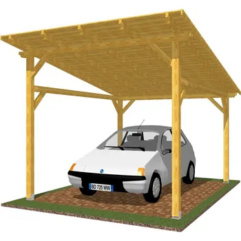 Přístřešek na auto Garážové stání Klasik 300x400 - sklon 10°