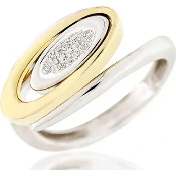 Prsten Elegantní diamantový prsten ze žlutého zlata AGAPE s brilianty 1750127 (1750127 - POŠTOVNÉ ZDARMA!!! velikost libovolná)