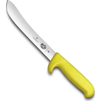 Kuchyňský nůž Špalkový nůž se záštitou Victorinox Fibrox 18 cm, silná čepel, žlutý
