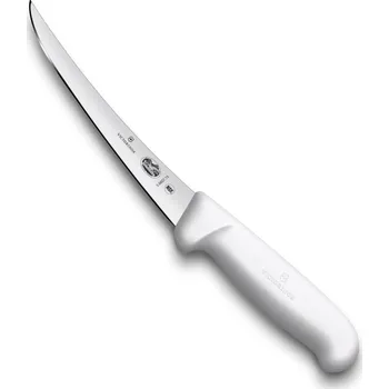Kuchyňský nůž Vykosťovací nůž Victorinox Fibrox 15 cm, úzká zahnutá čepel, bílý
