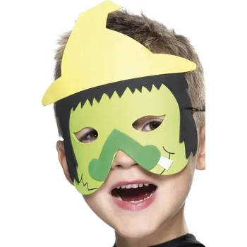 Karnevalová maska Škrabošky dětské Halloween - Čaroděj