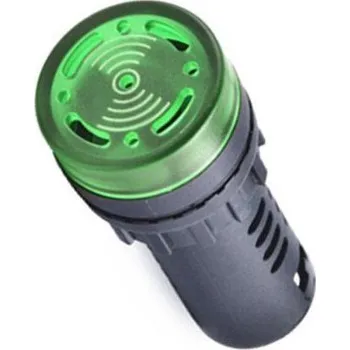 Vývojová deska Signální LED světlo a bzučák AC/DC 12V - Zelené