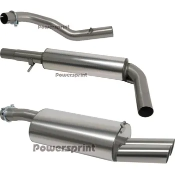 Powersprint kompletní závodní nerezový výfukový systém pro VW Golf IV 1,4 16V/1,6/1,8 20V/1,8T/2,0/2,3 VR5/1,9 SDI/TDI