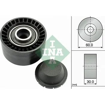 Vratná/vodicí kladka, klínový žebrový řemen INA 532 0320 10