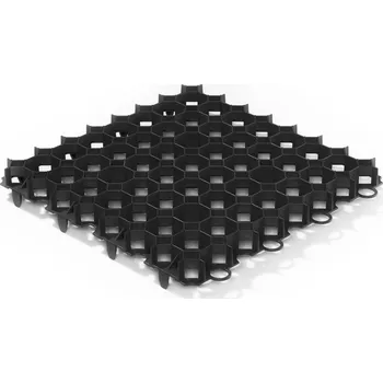 Venkovní dlažba Gutta Guttagarden Black zatravňovací dlažba 50 x 50 x 6,2 cm černá