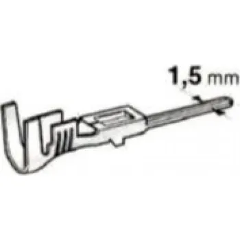Elektrický konektor Neizolovaný konektor faston SAMEC 1,5mm pro kabel 1mm2