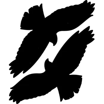 Odpuzovač zvířat Fortel Samolepící silueta dravce na okna 38x30 cm