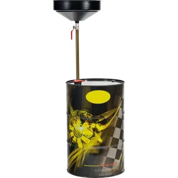 Kanystr Sběrný trychtýř na vyjetý olej MECLUBE 1477 - 12 l (Sestava pro sběr upotřebeného oleje do sudul, sběrný trychtýř 12 litrů, ø 40 cm, trubka do sudu (délka 750 mm, ø 42 mm). )