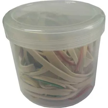 Gumičky - přírodní guma - barevný mix - 80g/cca 110ks. MAGG 110069