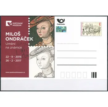 Poštovní známka Česká pošta (2016) CDV 130 ** - PM 113 - Miloš Ondráček