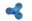 Fidget Spinner - kovový 7cm, modrý