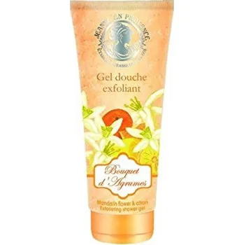 Sprchový gel Jeanne En Provence peelingový sprchový gel Mandarinkové květy a citron 200 ml