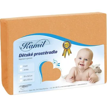 Prostěradlo Prostěradlo froté dětské 70x140 cm lososová