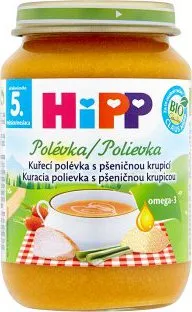 HiPP BIO Kuřecí polévka s pšeničnou krupicí