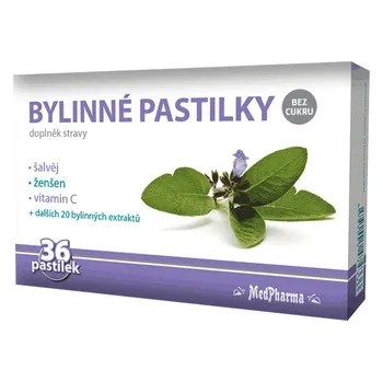 Přírodní produkt MedPharma Bylinné pastilky šalvěj