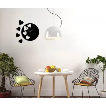 Hodiny Nalepovací nástěnné hodiny - Free heart