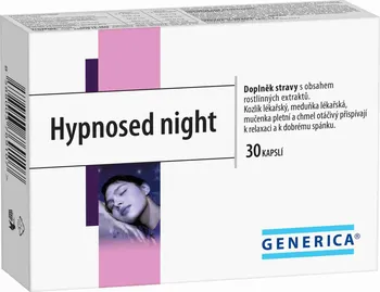 Přípravek na podporu paměti a spánku Generica Hypnosed night 30 cps.