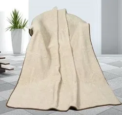 deka Brotex Vlněná deka evropské merino 155x200 cm béžová
